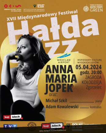 Zgorzelec Wydarzenie Koncert Anna Maria Jopek Trio - XVII Międzynarodowy Festiwal Hałda Jazz 2024